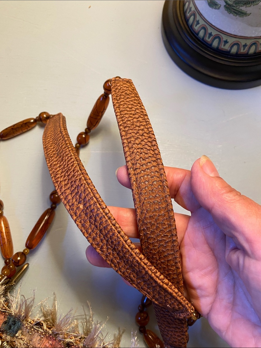 Mary Frances Vintage Rattan East West Shoulder Bag - Picture 10 of 11